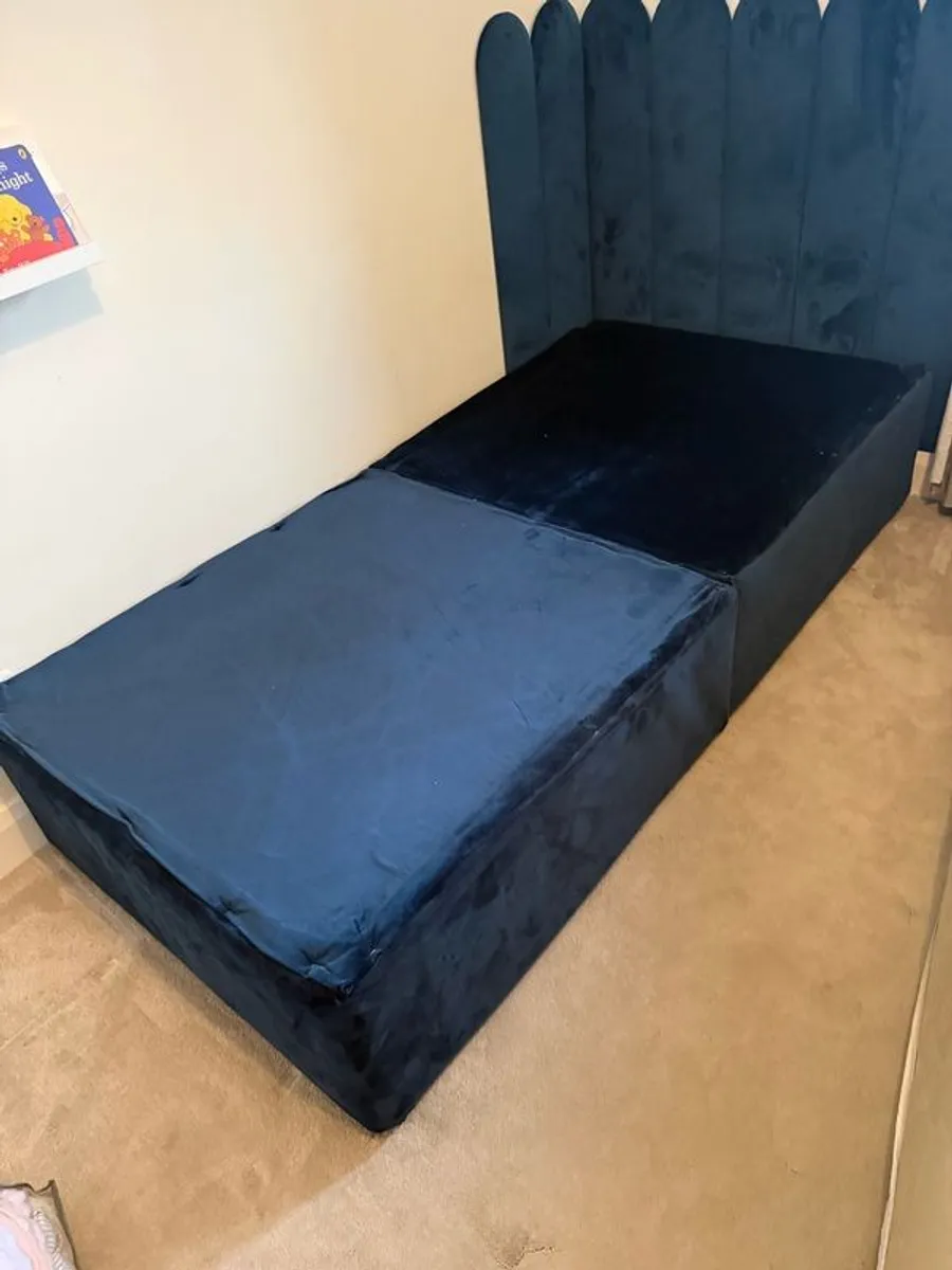 single bed + mattress + headboard panels - Image 3
