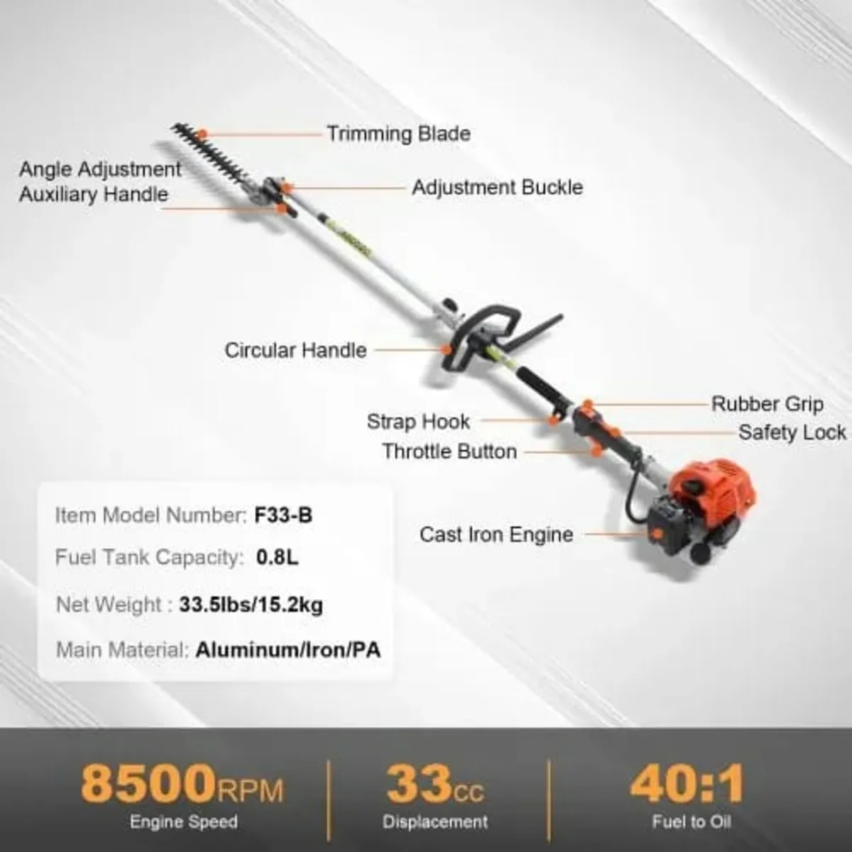 33CC 6-in-1 Multi-Functional Trimming Tools, Gas H - Image 2