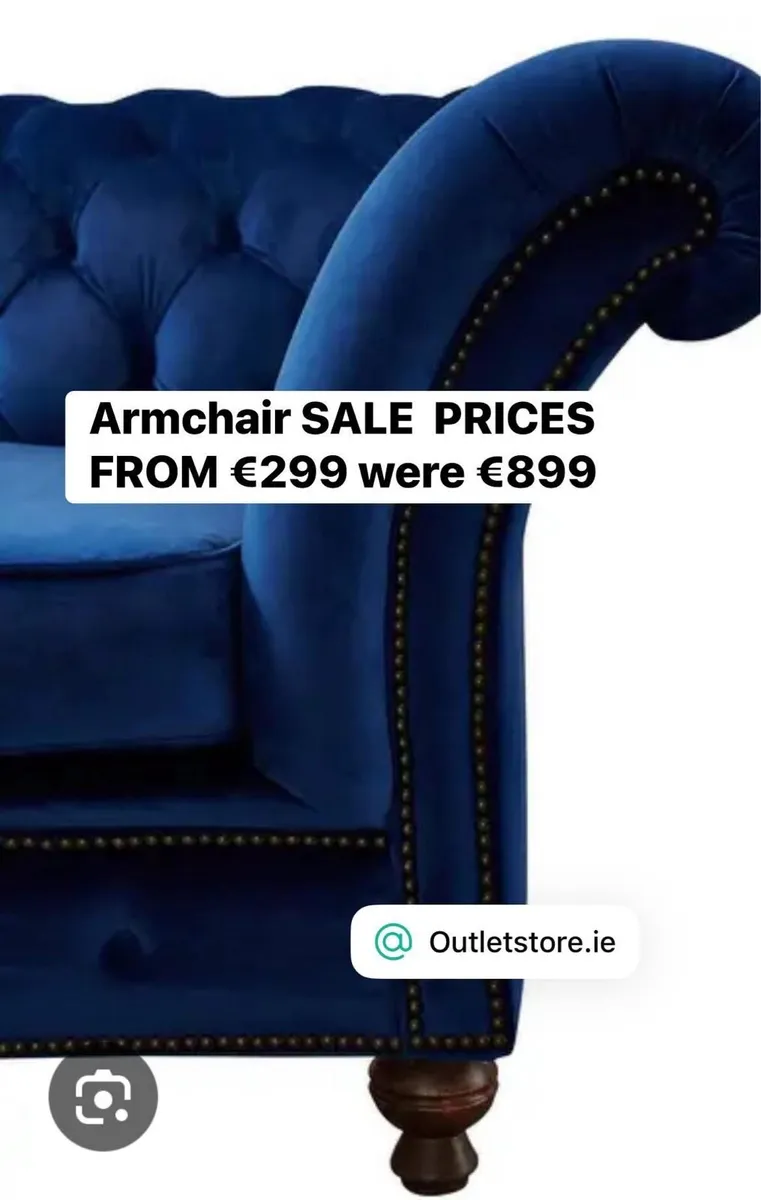 New armchairs l half price  at the Outlet  Store - Image 1