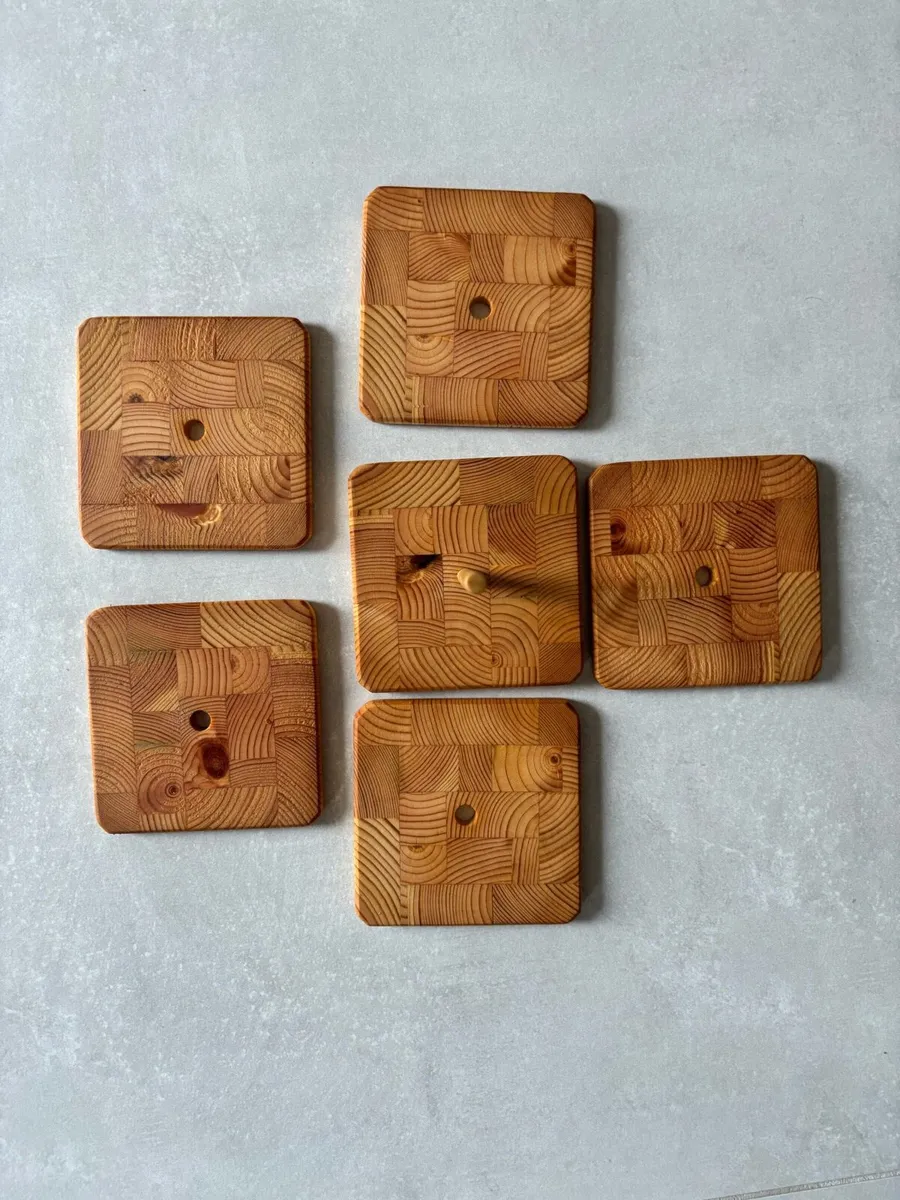 Handcrafted pine coasters - Image 2