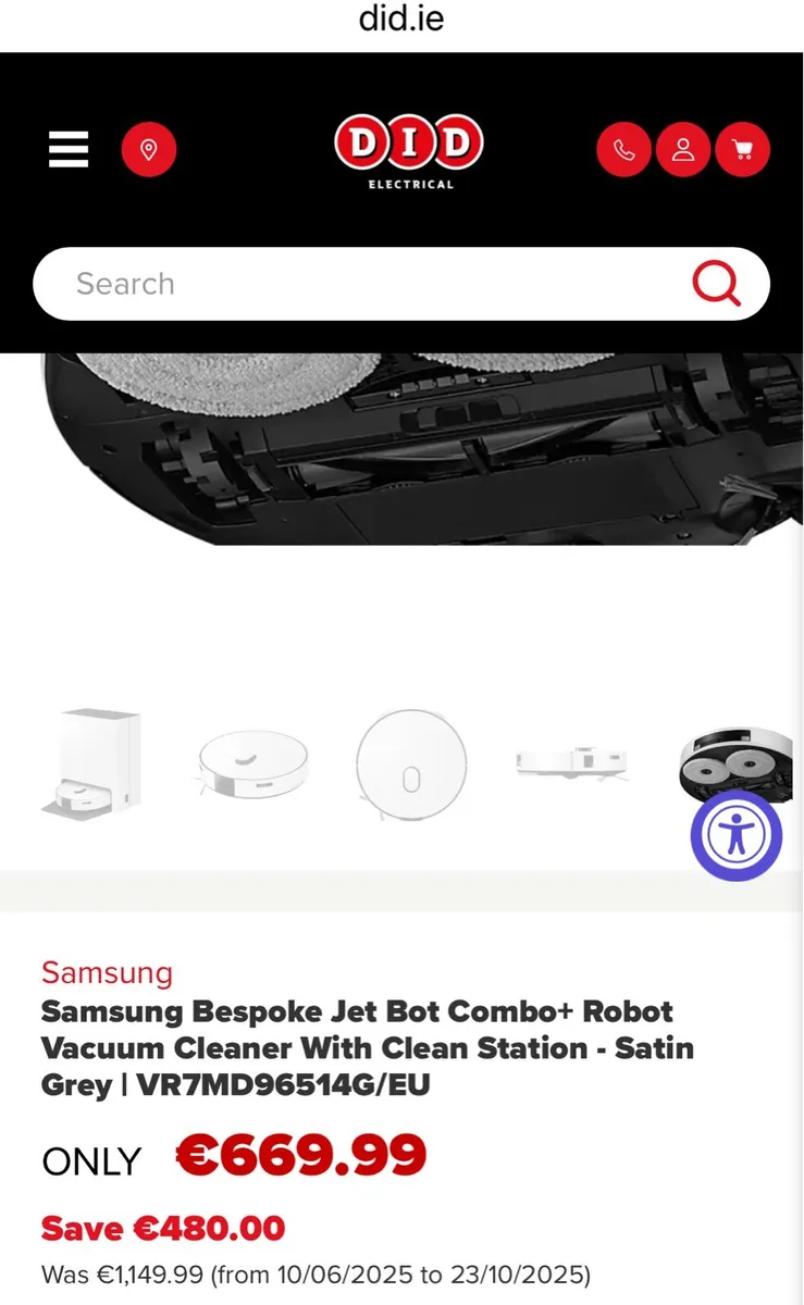 Samsung Jet bot combo - Brand new - Image 2