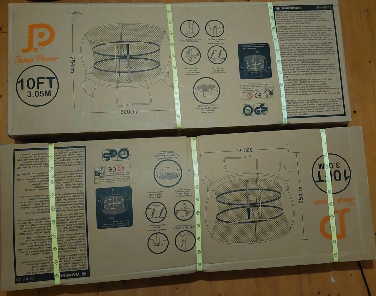 Trampoline 10ft with enclosure - Image 1