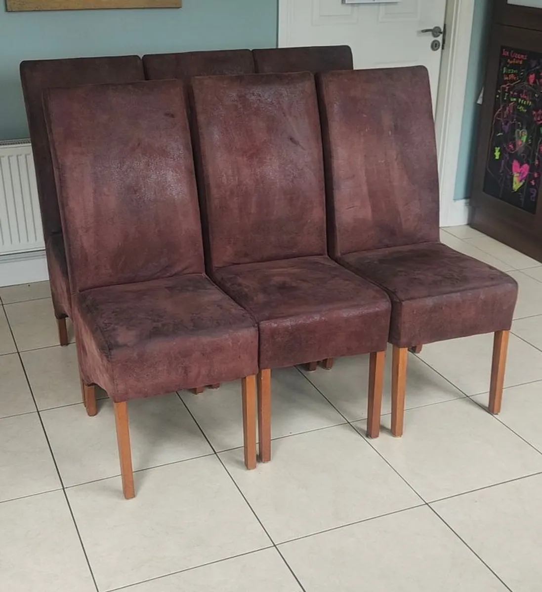kitchen chairs x6 - Image 1