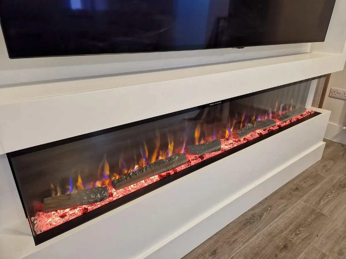 72" 3 sides Electric fireplace. FREE Delivery - Image 2