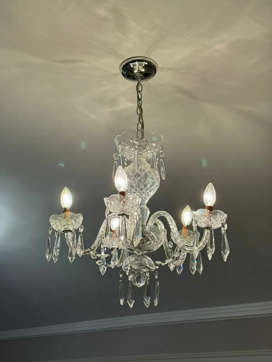 Pair of Crystal Chandeliers - Image 2