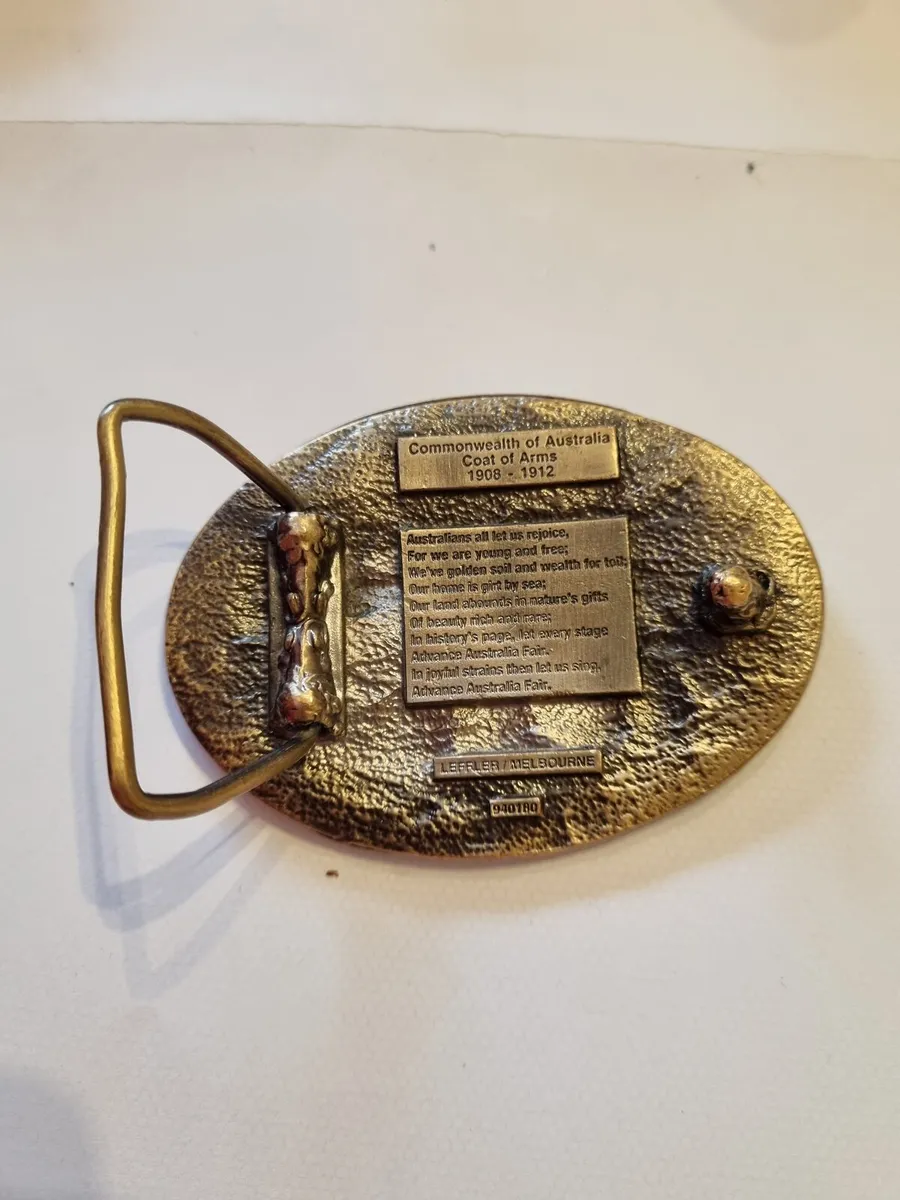 Brass Leffler belt buckle - Image 2