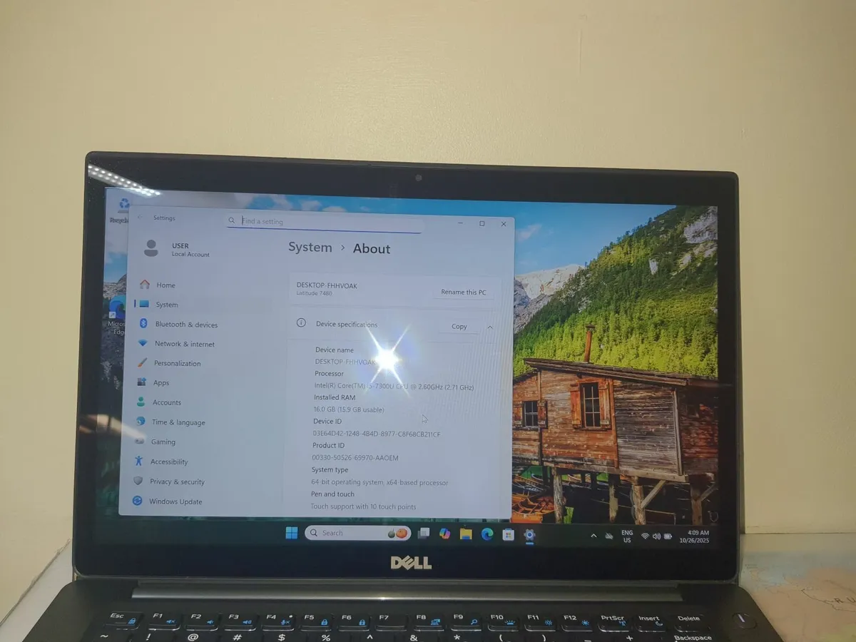 Dell Latitude 7480 i5 7th gen 16/256GB SSD Laptop - Image 3