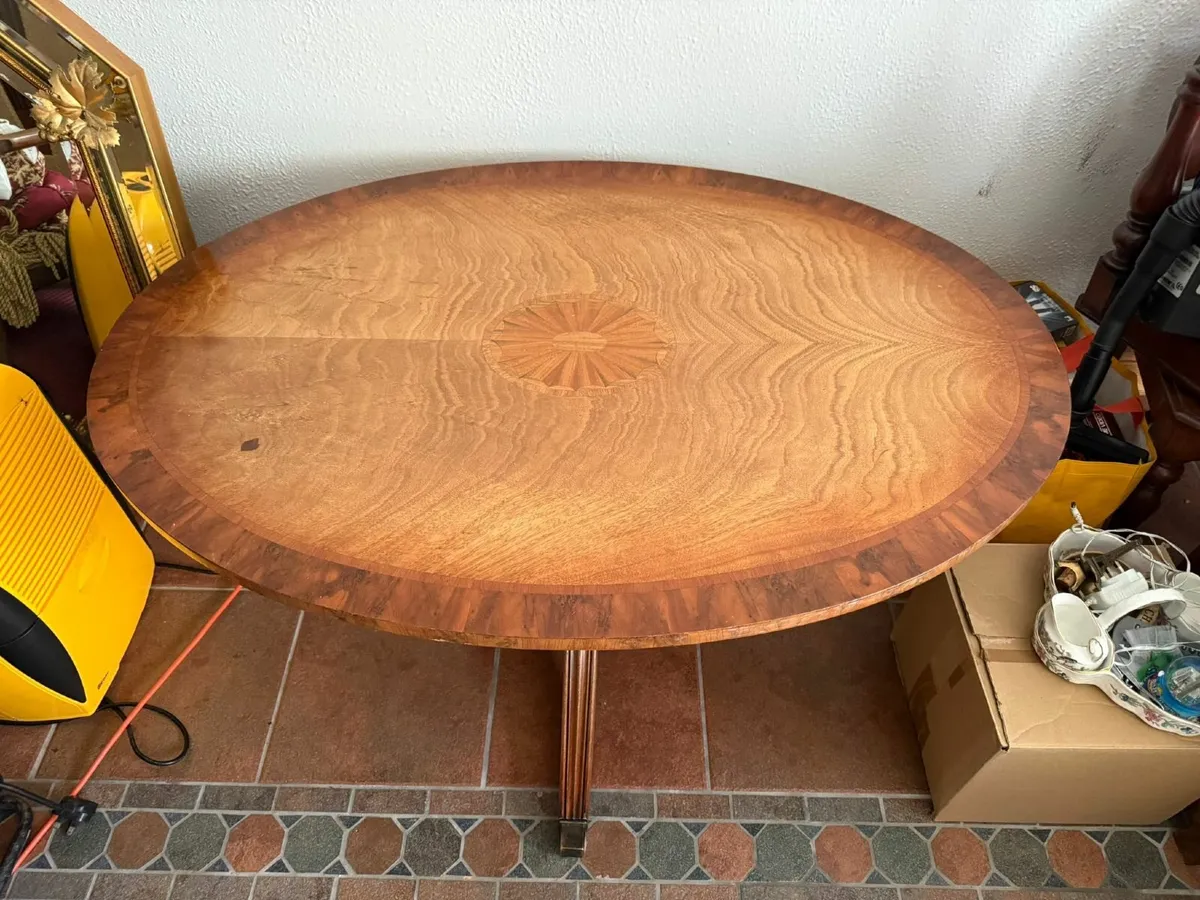 Mahogany Pedestal Dining Table - Image 2