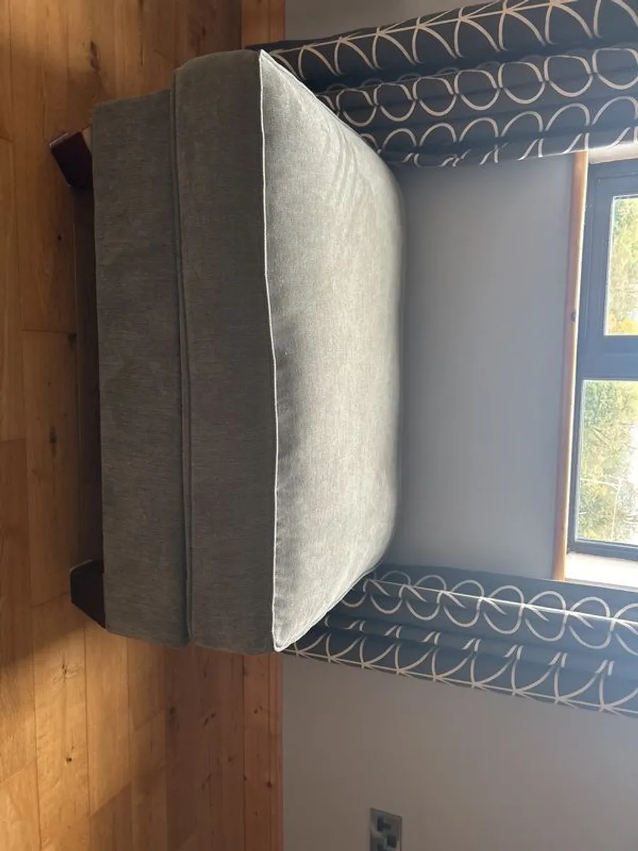 Grey footstool - Image 1