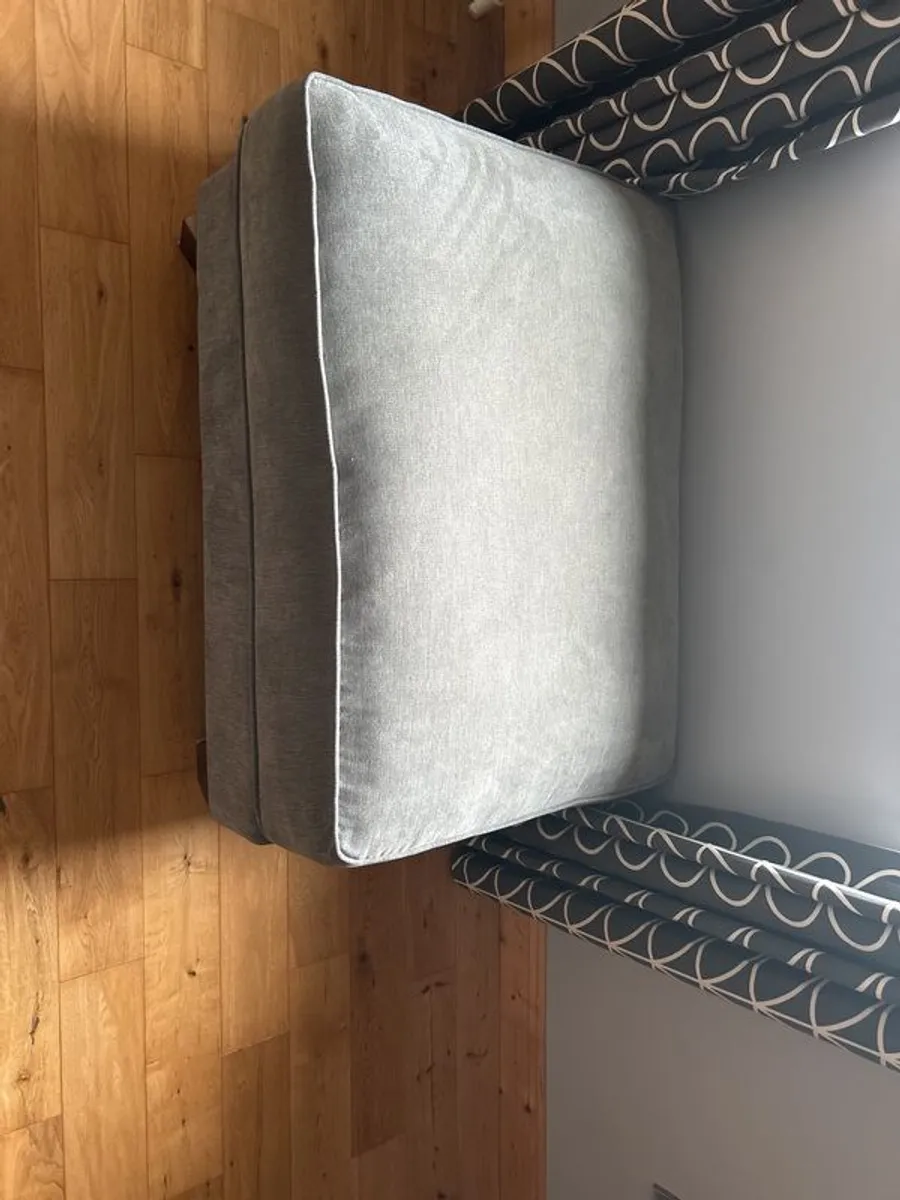 Grey footstool - Image 2