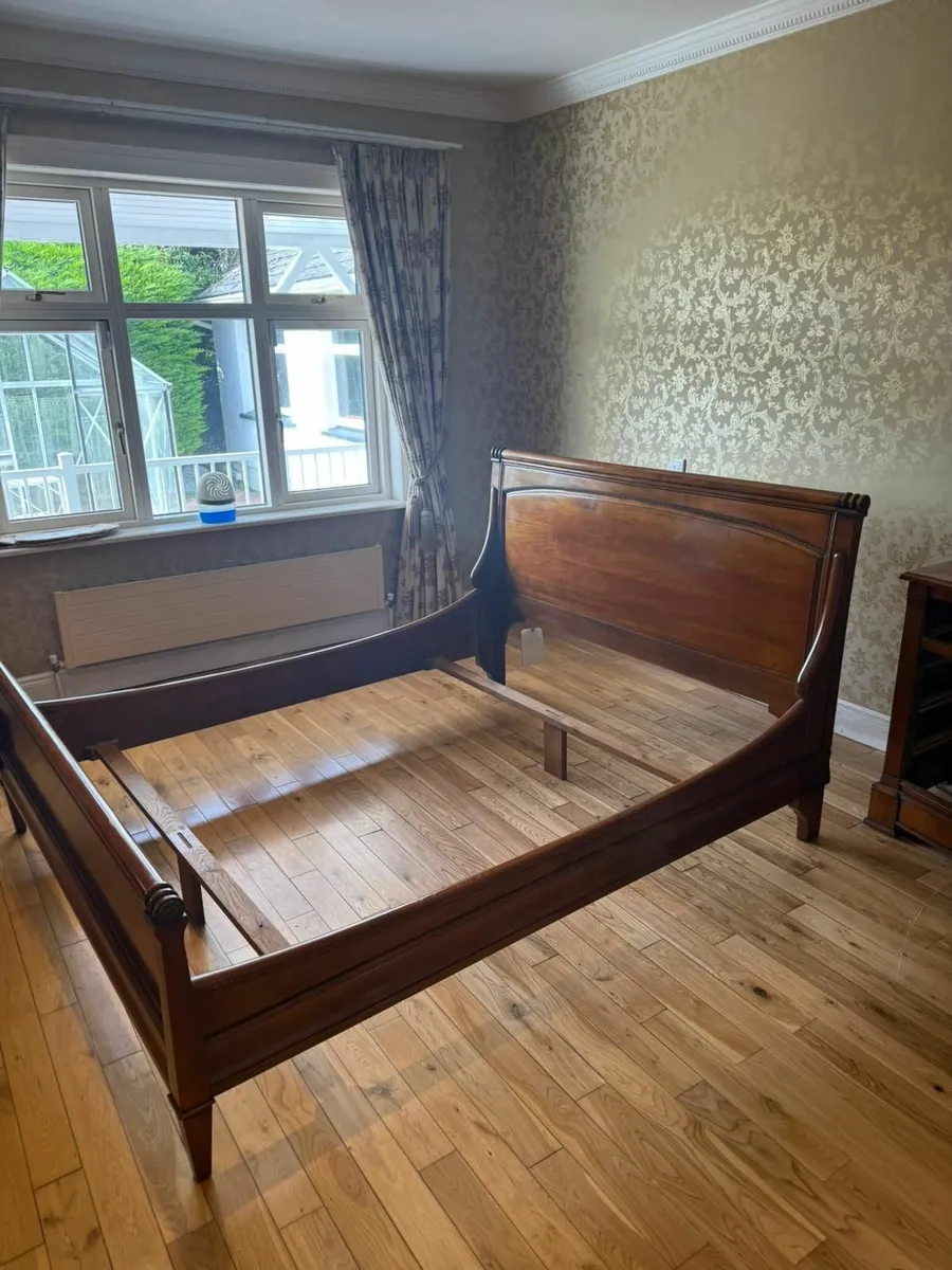 French Mahogany Sleigh Bed - Image 2