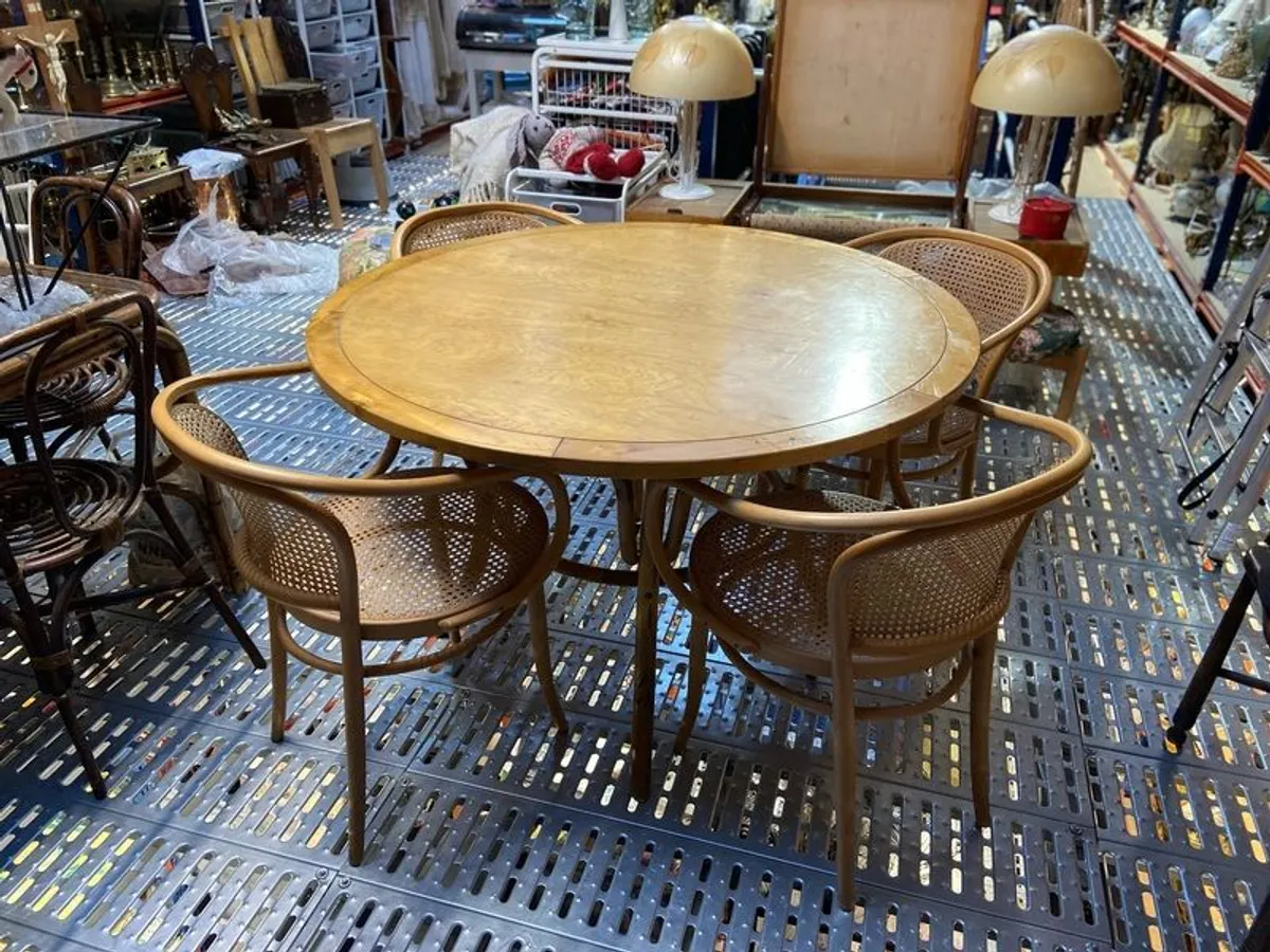 Stunning Bentwood Breakfast Table & Chairs - Image 2