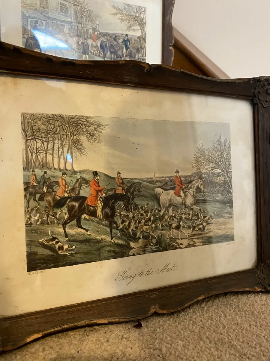 Henry Thomas Alken,John Harris Hand Colored Lithos - Image 2
