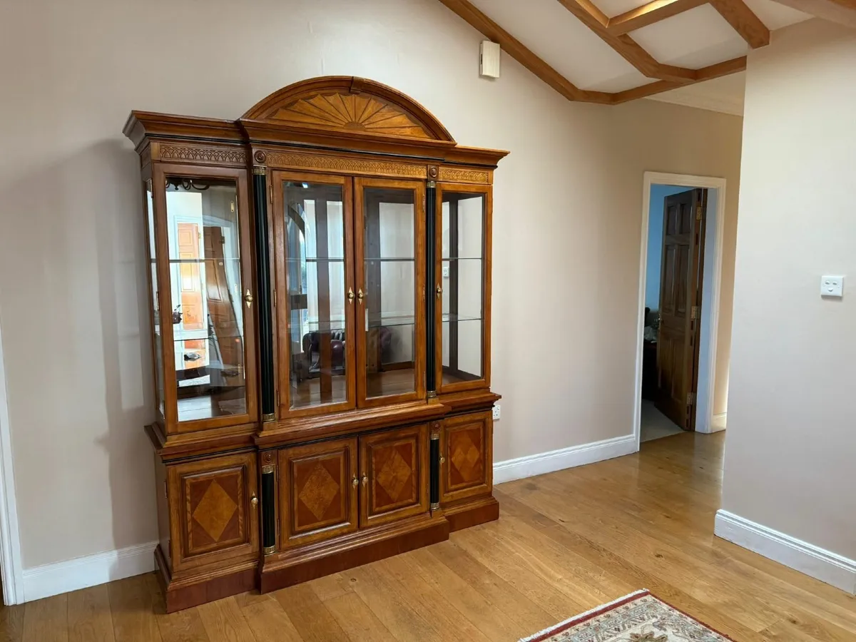 Mahogany & Walnut Display Cabinet