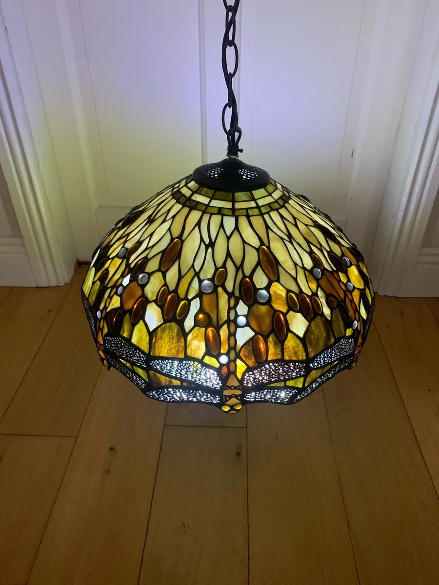 Tiffany Dragonfly Ceiling Shade - Image 2