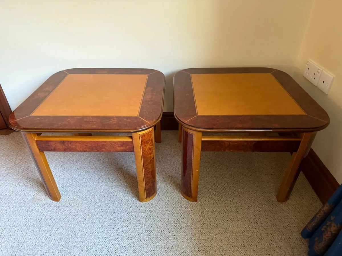 Pair of Wood Side Tables