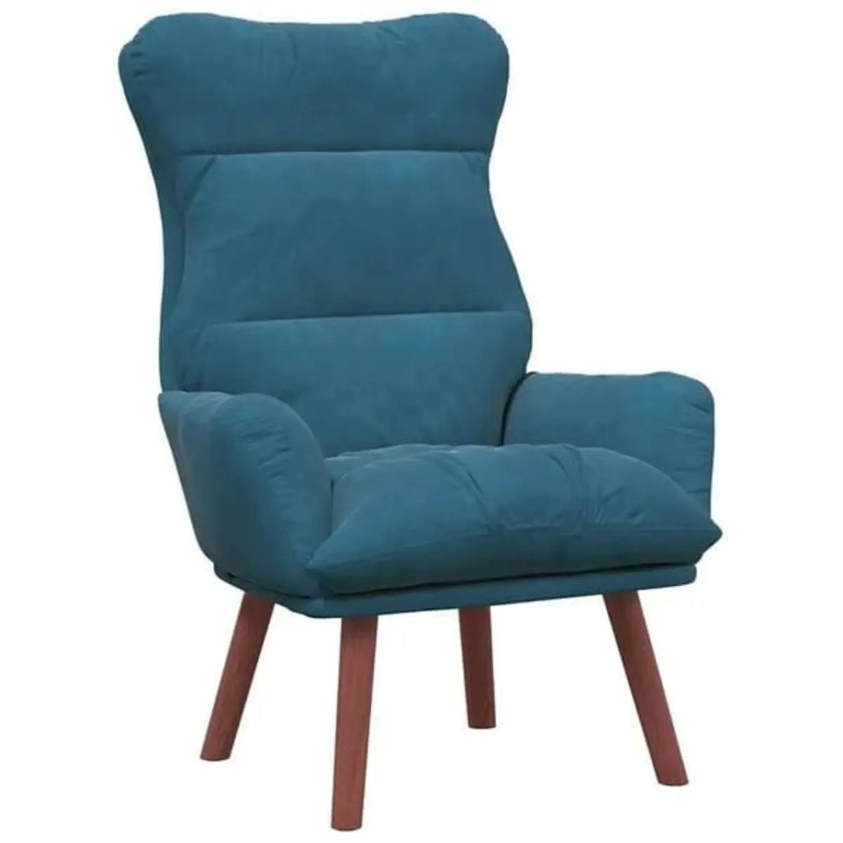 Relaxing Chair Blue 69 x 74 x 93 cm Velvet - Image 1