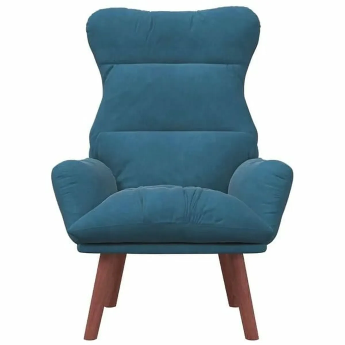 Relaxing Chair Blue 69 x 74 x 93 cm Velvet - Image 4