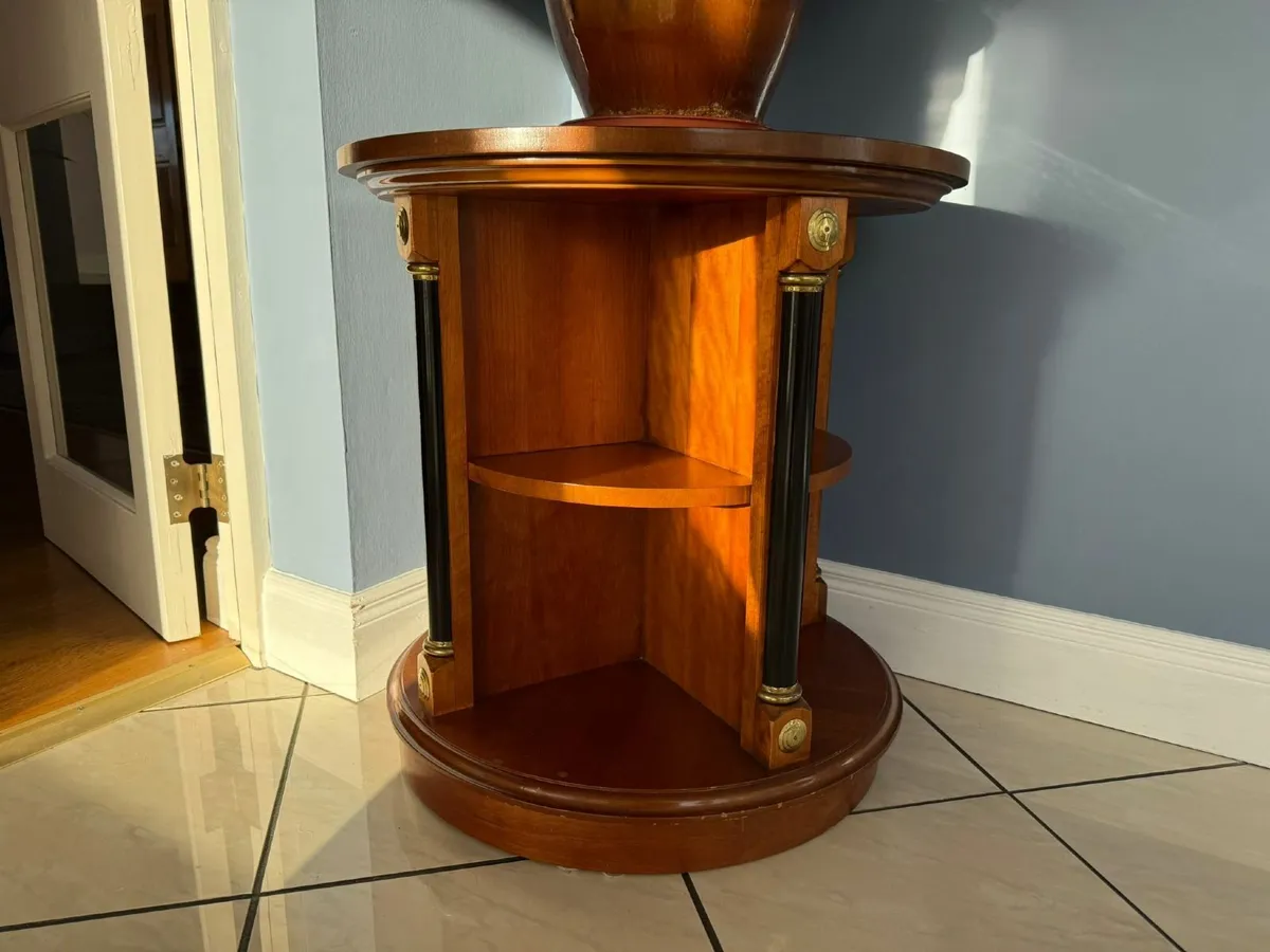 Pair of Mahogany Round Side Tables - Image 3