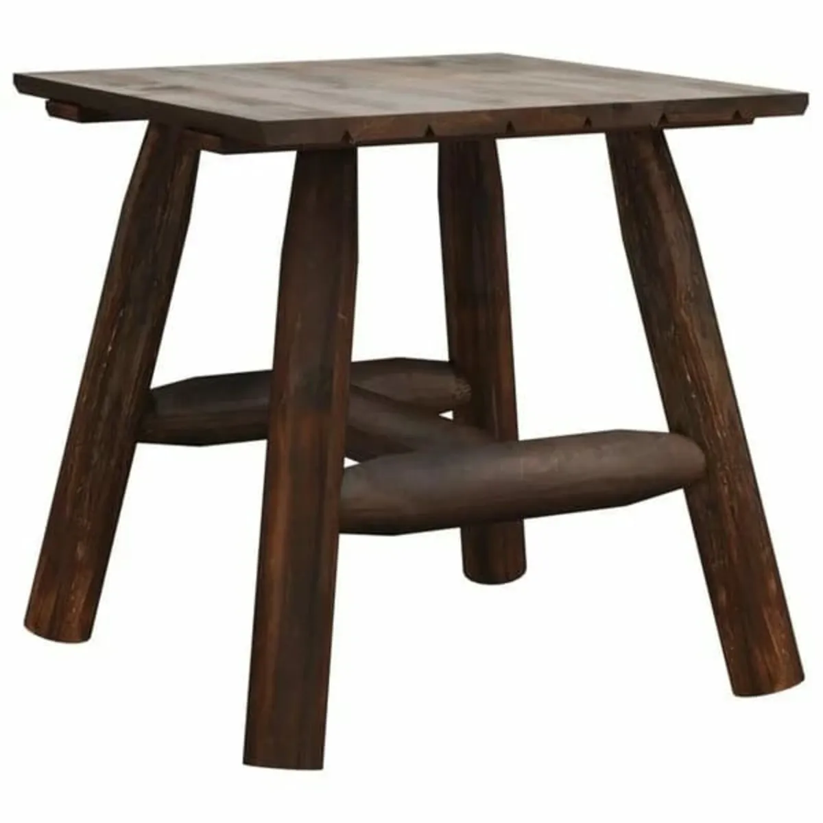 Side Table 49x49x50 cm Solid Wood Spruce - Image 1