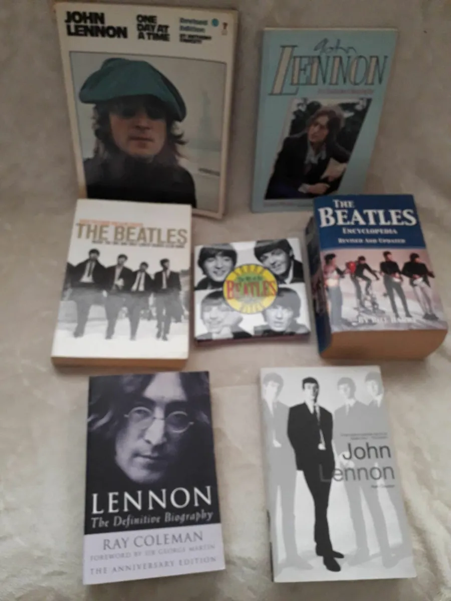 7 Beatles and John Lennon Books Job Lot