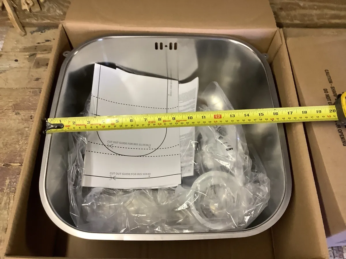 Brushed Chrome undercount sink - Image 1