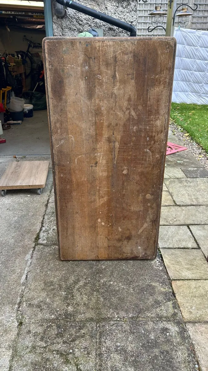 Free to collect. Old table & bar stool - Image 1