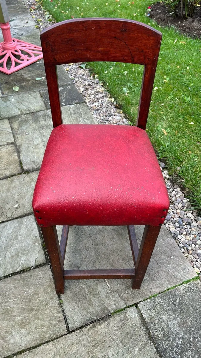 Free to collect. Old table & bar stool - Image 3
