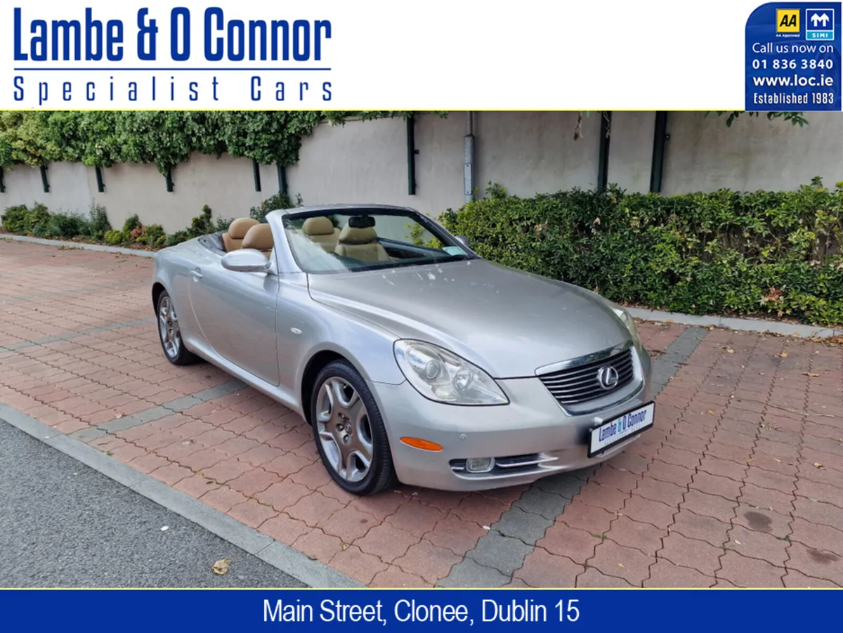 Lexus SC SC 430 CONVERTIBLE **** COSMO SILVER / TA - Image 1