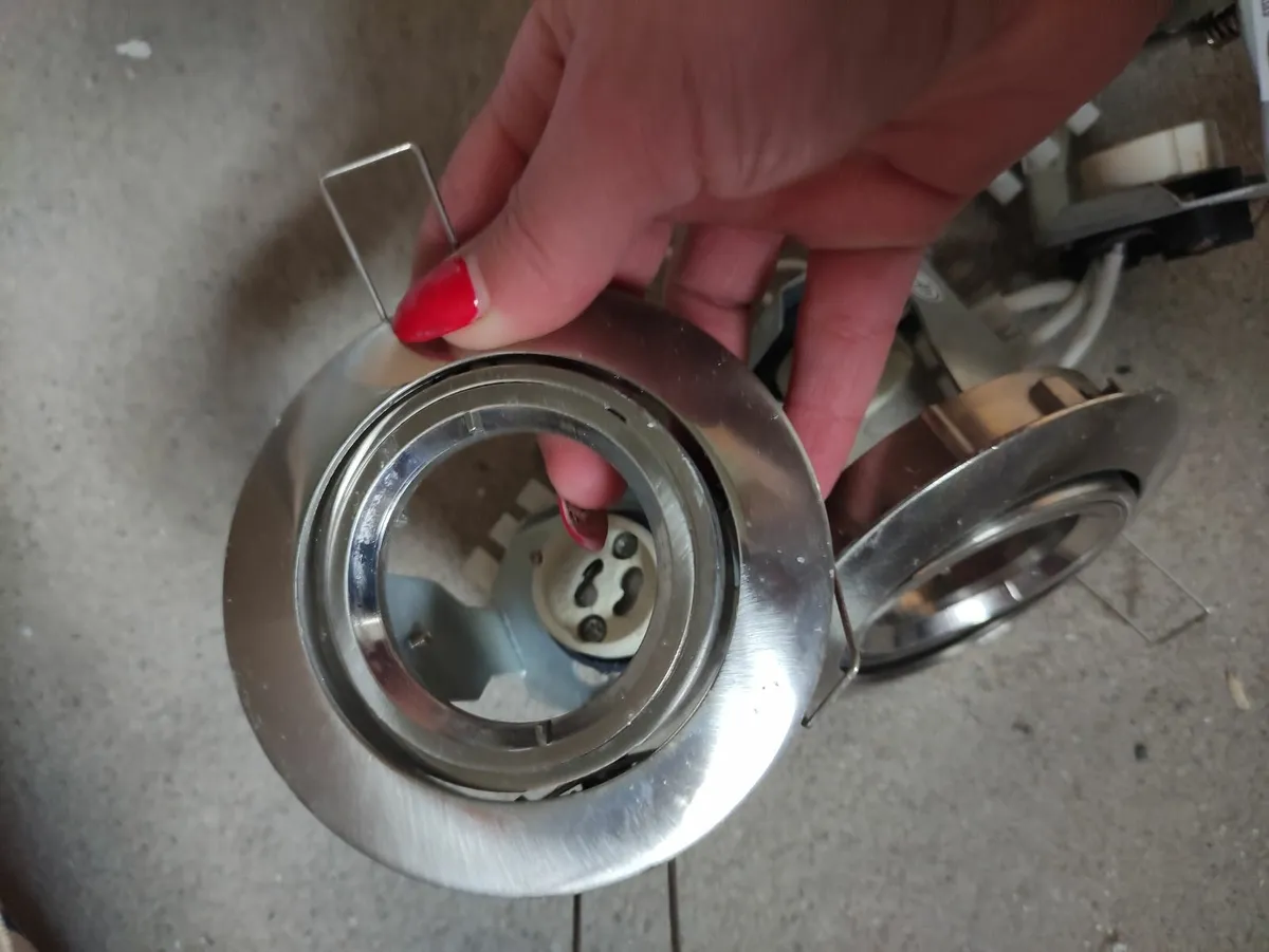 New silver wall /ceiling spotlights 14 each - Image 4