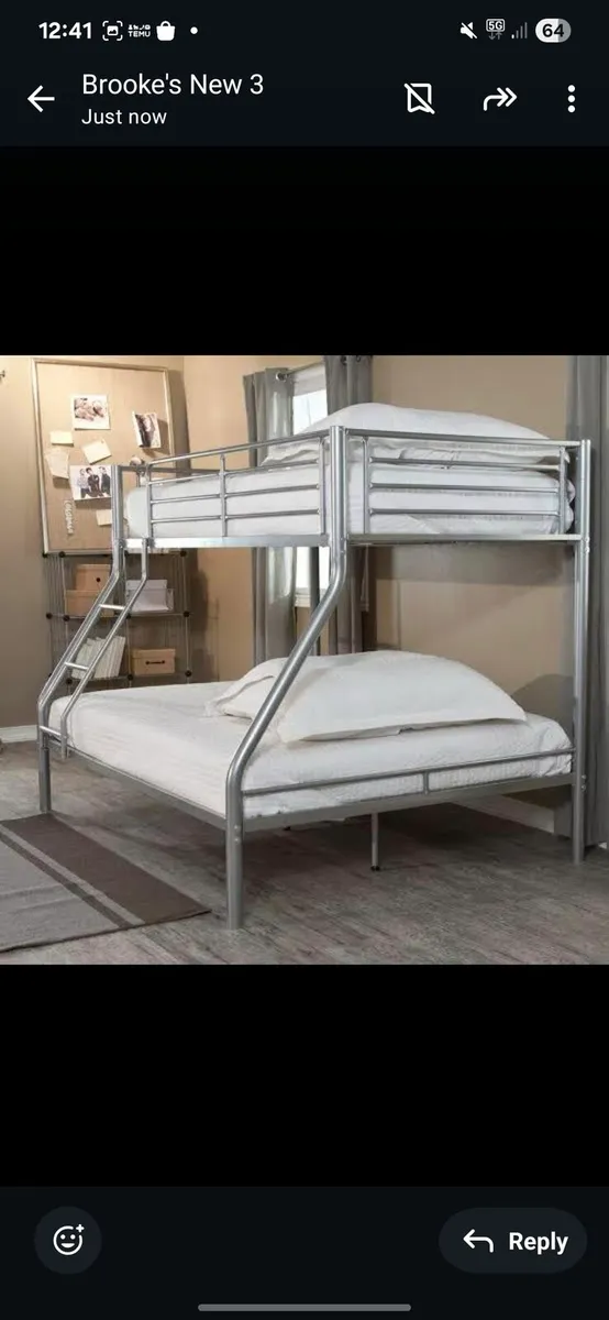 Metal bunk bed - Image 2