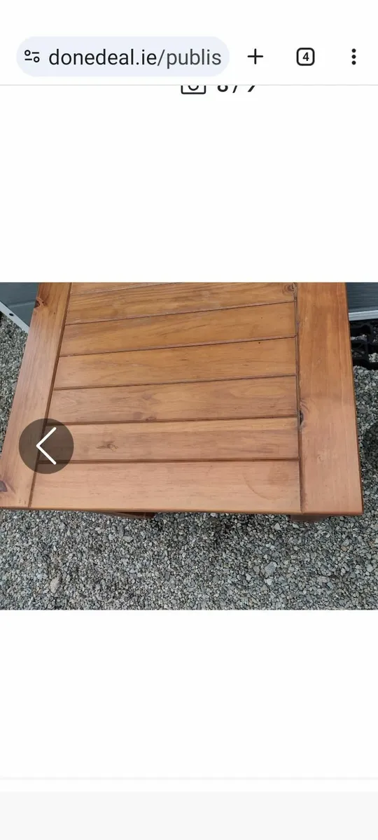 Clean solid wood coffee table - Image 2