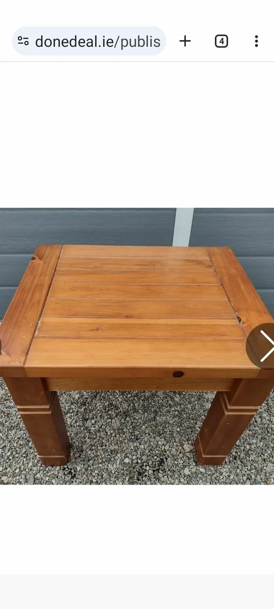 Clean solid wood coffee table - Image 1