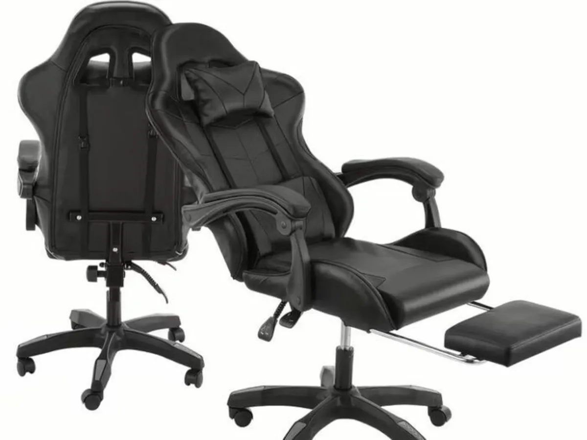 rgonomic Gaming Chair with Footrest - Image 2