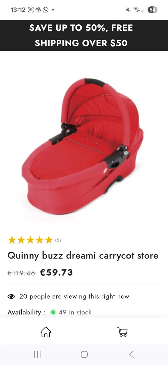 Buggy carrycot and stroller - Image 2