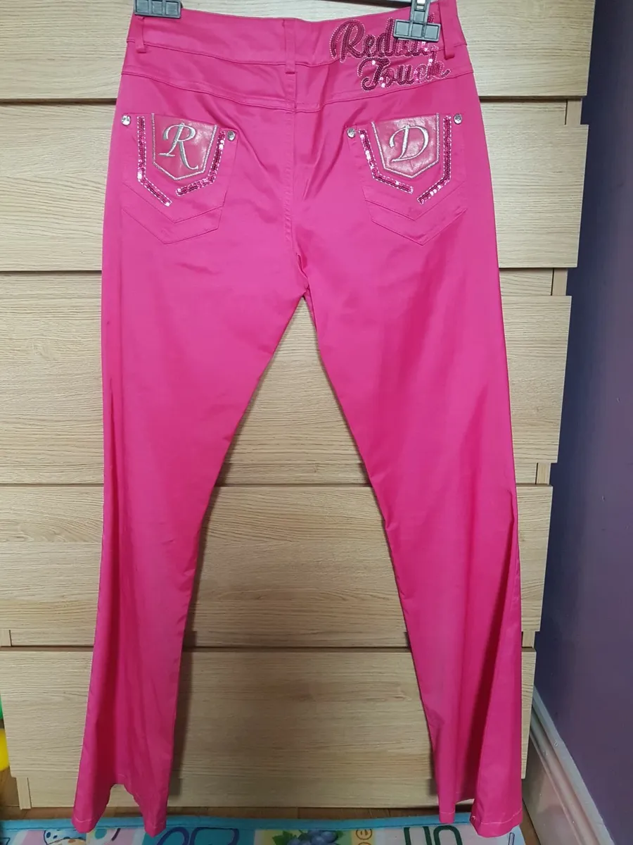 Redial pink pants satin look size s never worn - Image 4