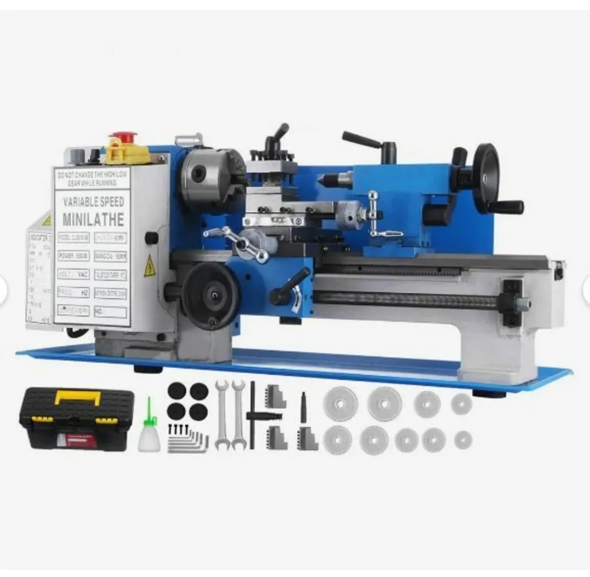Mini Metal Lathe 7x12 Inch Precision Variable Spe - Image 1