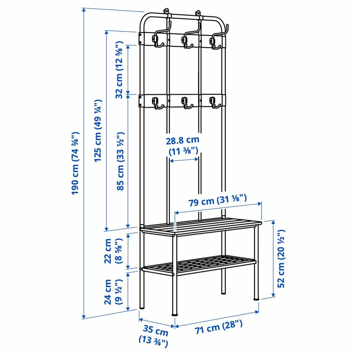 Coat and shoe rack - Image 2