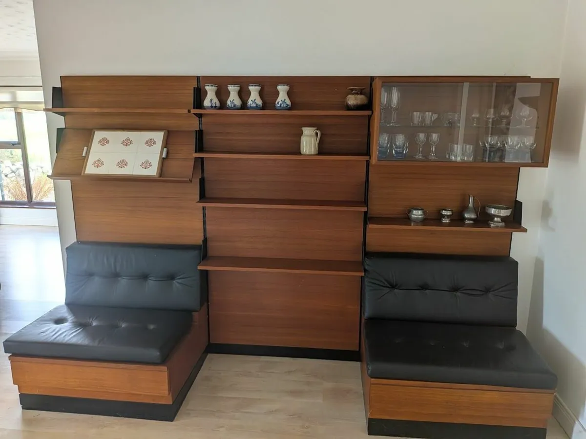 Danish style teak modular shelving units - Image 1