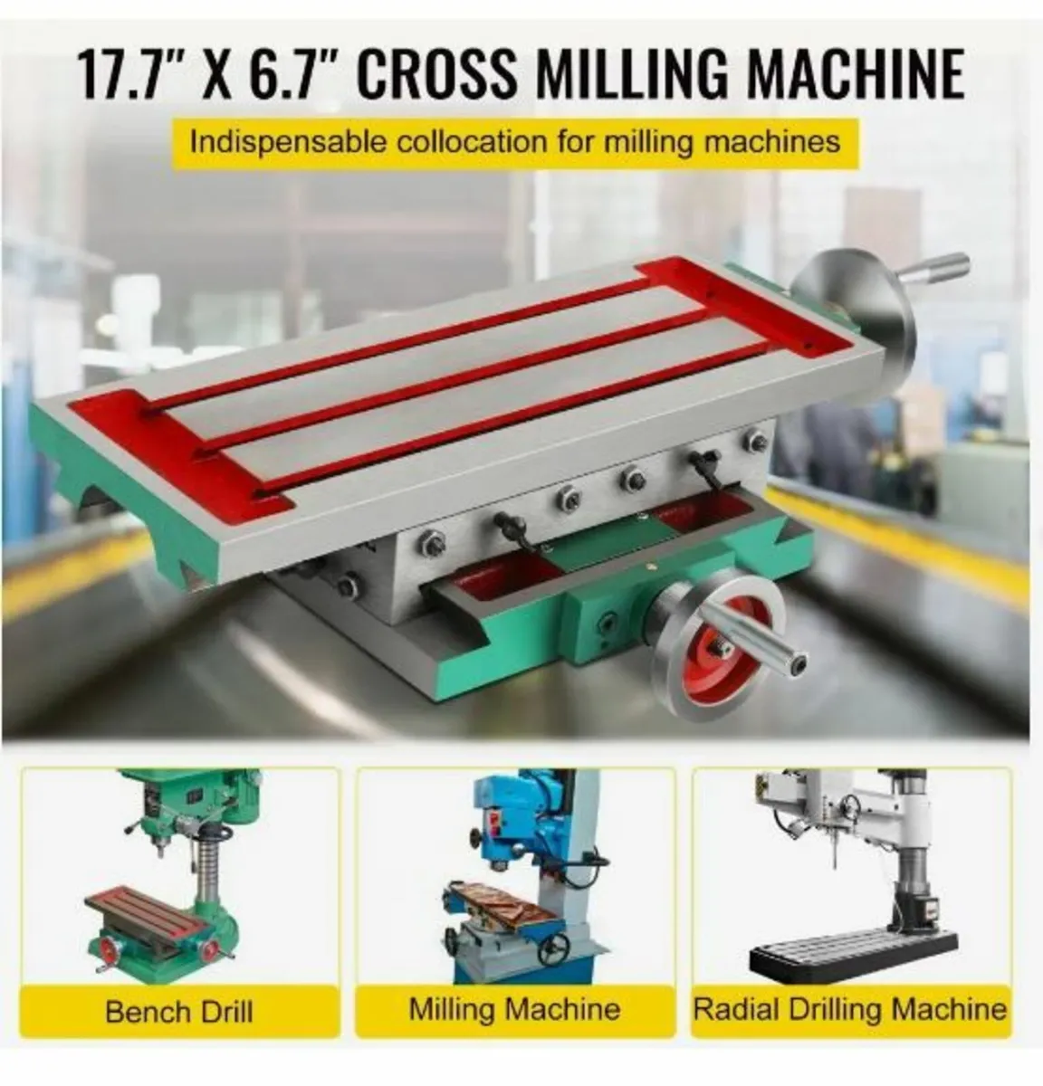 Milling Table 17.7×6.7Inch (450 x 170 mm) - Image 2