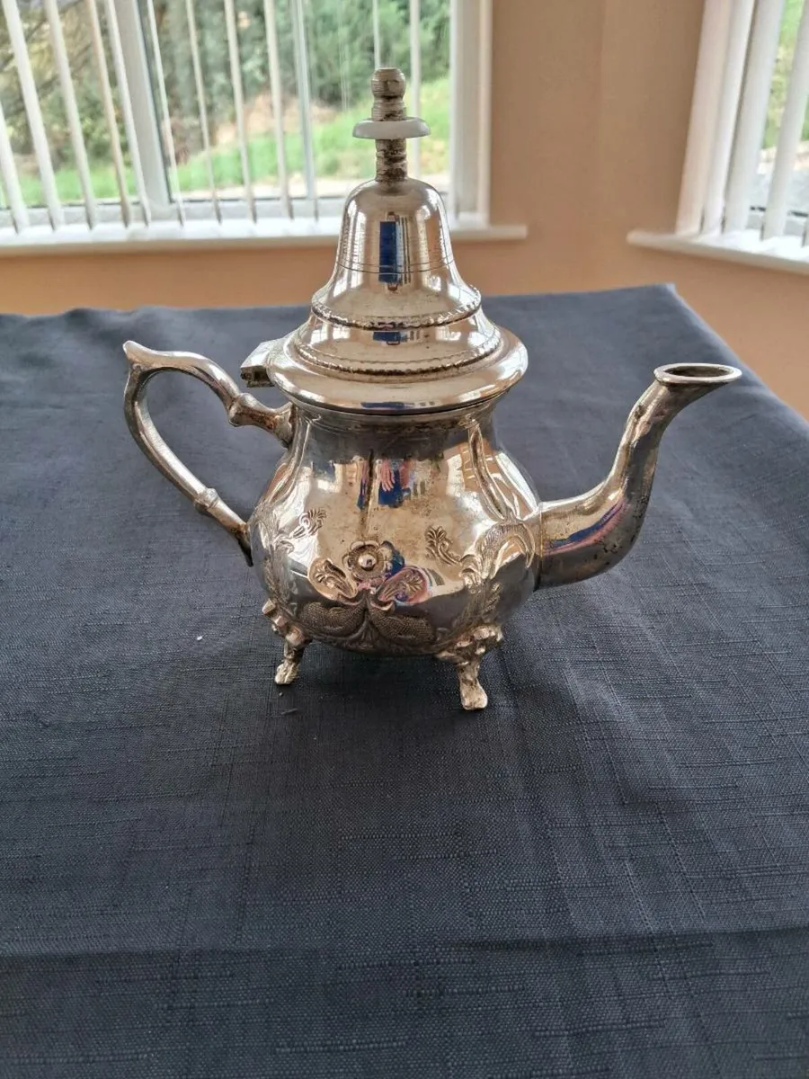 Moroccan Silver Teapot - Image 1
