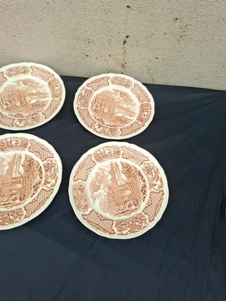 6 fair winds cake plates postage possible - Image 2