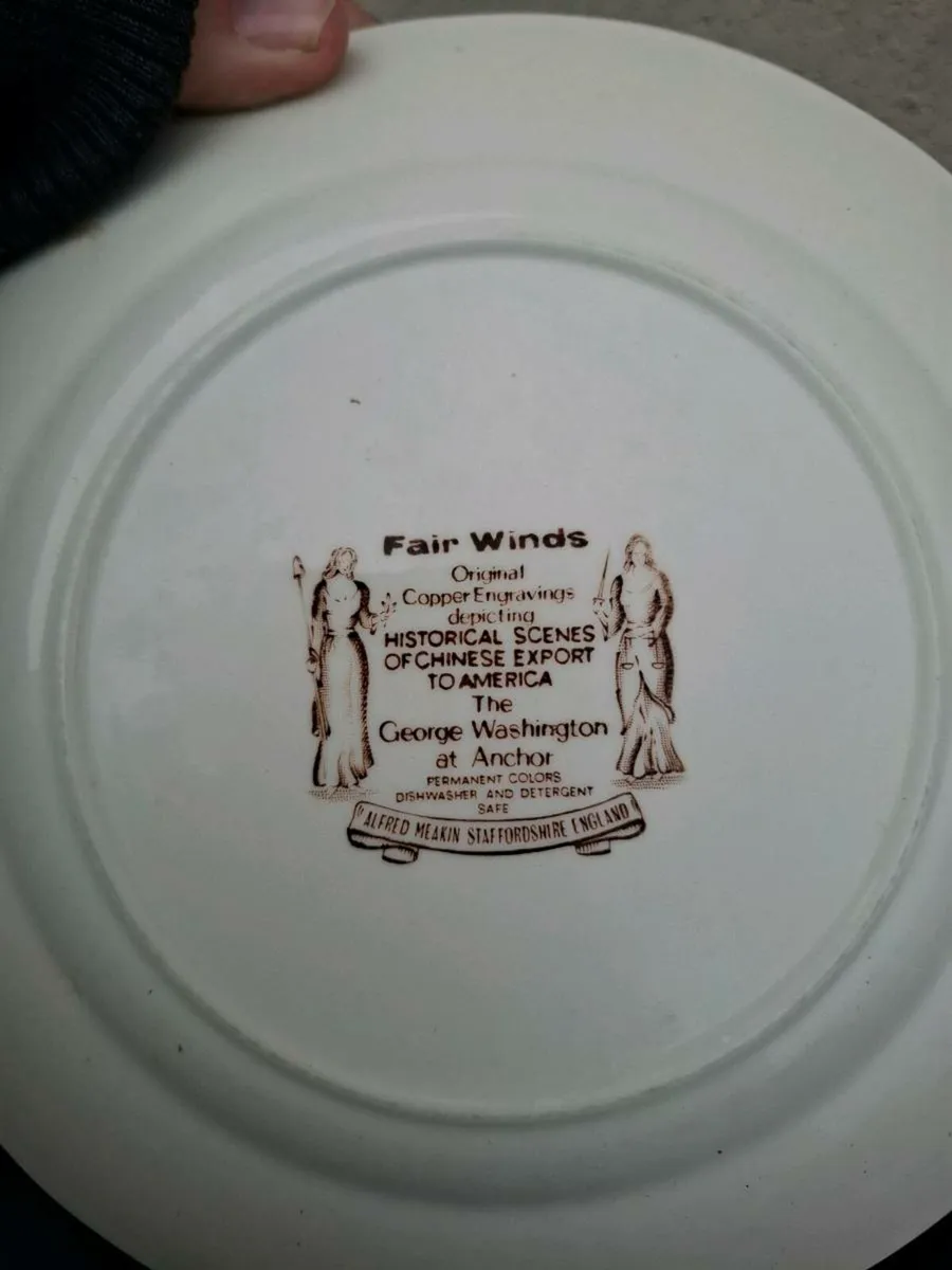 6 fair winds cake plates postage possible - Image 3