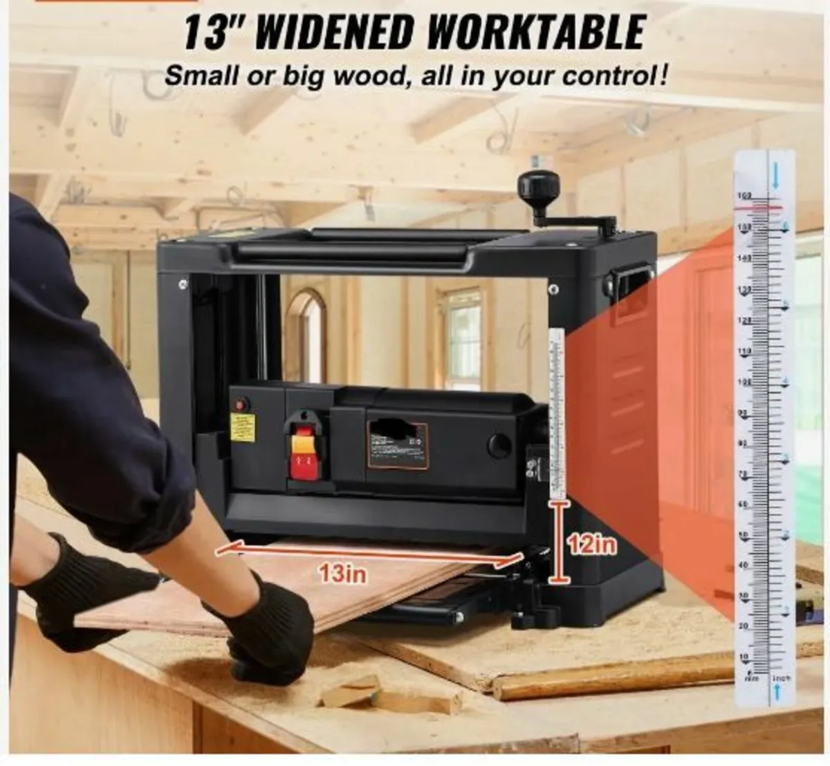 Thickness Planer, Single Speed, 33 cm - Image 3