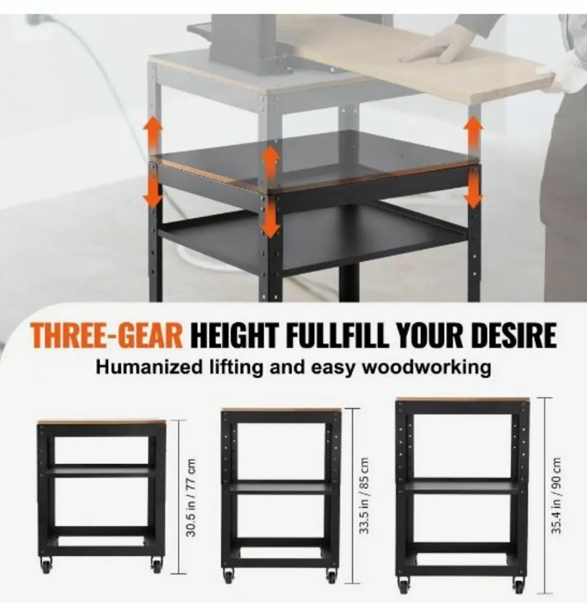 Planer Stand, 100 lbs/ 45 kg heavy loads - Image 2