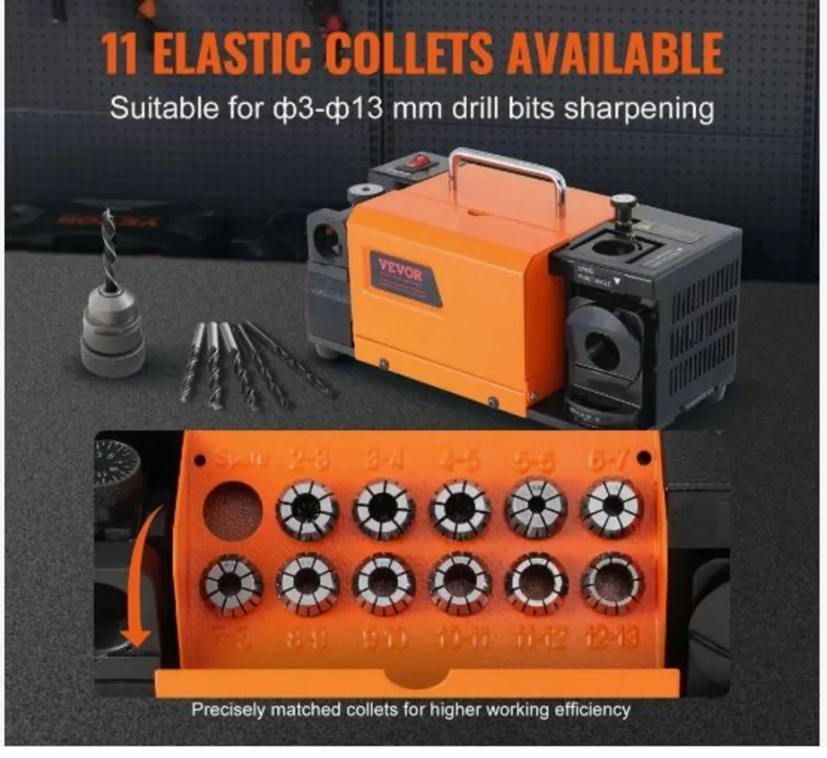 Drill Bits Sharpener, MR-13A Drill Bits Grinder - Image 2