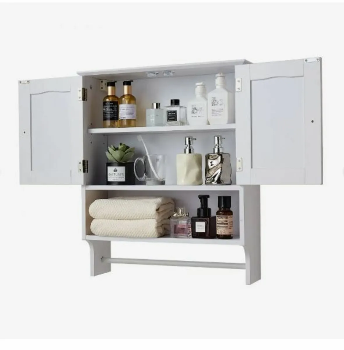 Bathroom Wall Cabinet, 2 Doors - Image 4