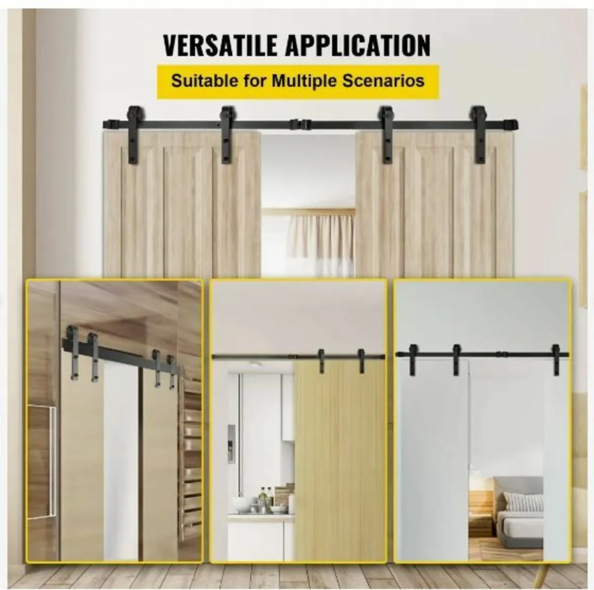 Sliding Barn Door Hardware Kit, 365.8 cm - Image 4