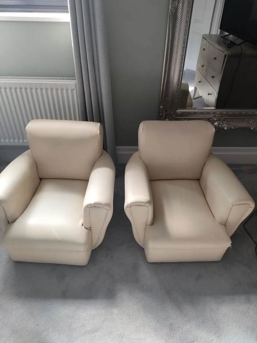 Kids leather armchair - Image 1