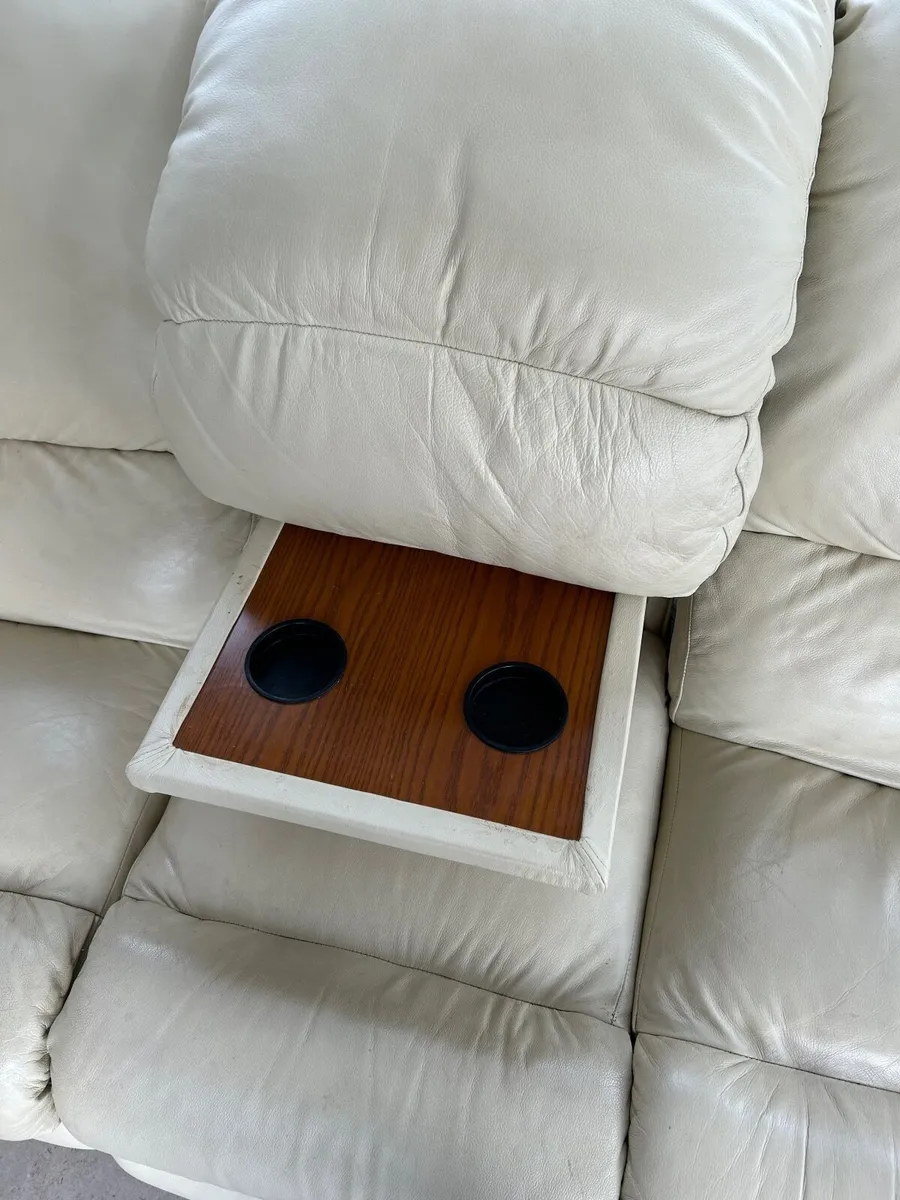 Leather Recliner Sofa and Armchair - Image 3